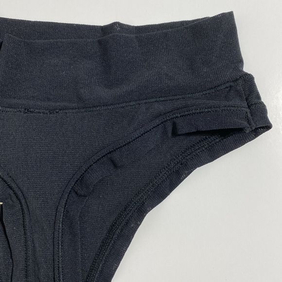 SKIMS Fits Everybody Thong Panty Panties Women's XXS 2XS Onyx Black Sexy NEW - Picture 7 of 10